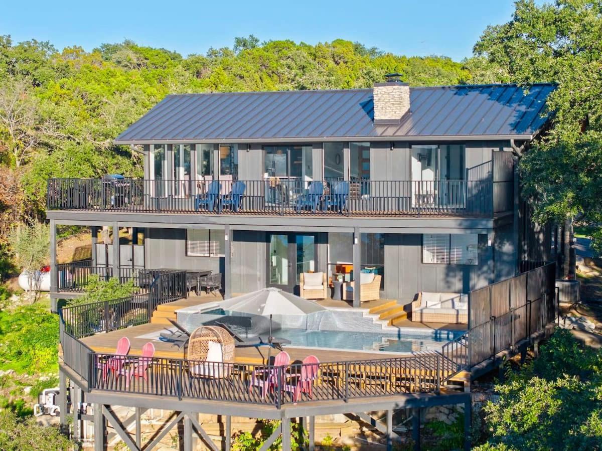 Atlantis On Lake Travis Pool Hot Tub Dock Villa Leander Eksteriør billede