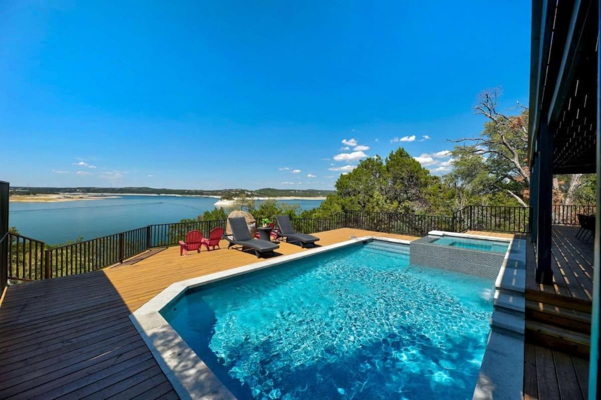 Atlantis On Lake Travis Pool Hot Tub Dock Villa Leander Eksteriør billede