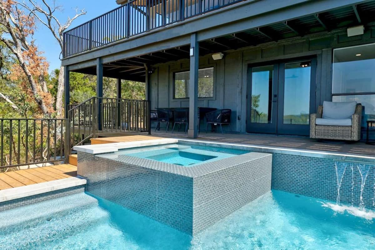 Atlantis On Lake Travis Pool Hot Tub Dock Villa Leander Eksteriør billede