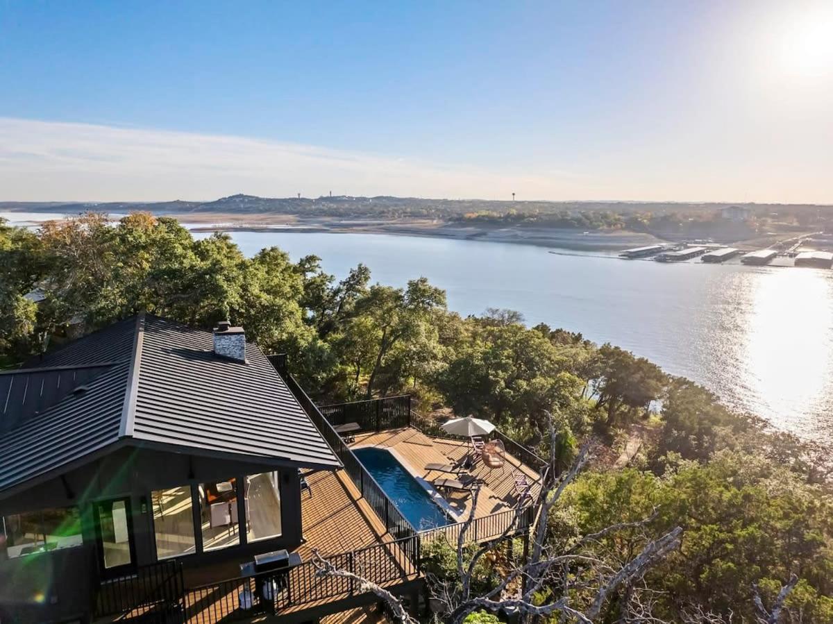 Atlantis On Lake Travis Pool Hot Tub Dock Villa Leander Eksteriør billede